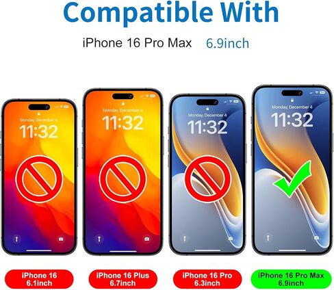 Mothca Matte Privacy Screen Protector for iPhone 16 Pro Max[6.9 inch] with Easy Installation Tool, Anti Spy Anti Glare Full Coverage Tempered Glass Film, Anti-Fingerprint, Case Friendly Smooth as Silk in Kuwait