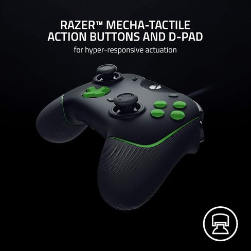 وحدة تحكم الألعاب Razer Wolverine V2 مع كابل لأجهزة Xbox Series X/S + Xbox One + الكمبيوتر الشخصي (زرين متعددي الوظائف قابلين لإعادة التعيين، وضع تشغيل الشعر مع قفل الزناد) أسود in Saudi Arabia