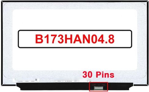 17.3" Display Panel B173HAN04.8 LCD Non-Touch Screen Replacement FHD 1920(RGB)×1080 30Pins 60HZ in Kuwait