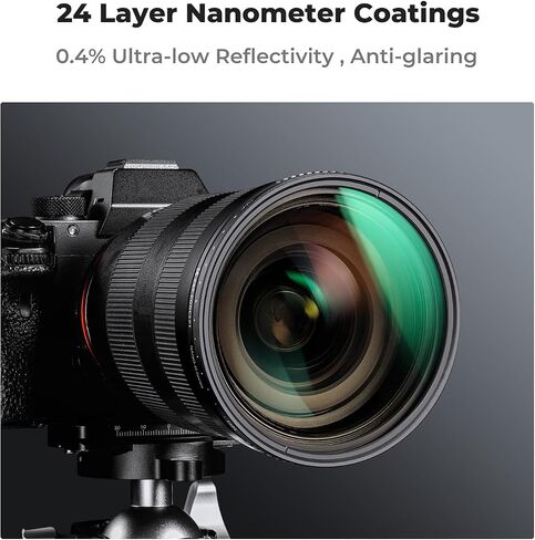K&F Concept 43mm Variable ND3-ND1000 ND Filter (1.5-10 Stops) Neutral Density Lens Filter with 24 Multi-Layer Coatings for Camera Lens (D-Series) in Saudi Arabia