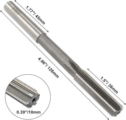 Hordion الرمي مخرطة 14 مم، H7 HSS مستقيم المزامير مخرطة آلة مخرطة، جولة عرقوب طحن أداة قطع التوسيع مثقاب لسبائك الفولاذ المقاوم للصدأ النحاس معدن in Kuwait