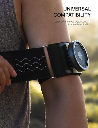 Lamicall All Lock Sports Armband Mount للجري والمشي وجلسات صالة الألعاب الرياضية، تحتاج إلى العمل مع جميع أكياس الوسادة الهوائية ذات القفل (غير متضمنة) لهاتف iPhone أو محول مشبك الهاتف العالمي All Lock (غير متضمن) in Saudi Arabia