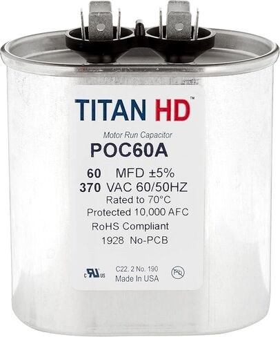 باكارد 60Mfd، 370V، مكثف تشغيل بيضاوي Poc60A in Kuwait