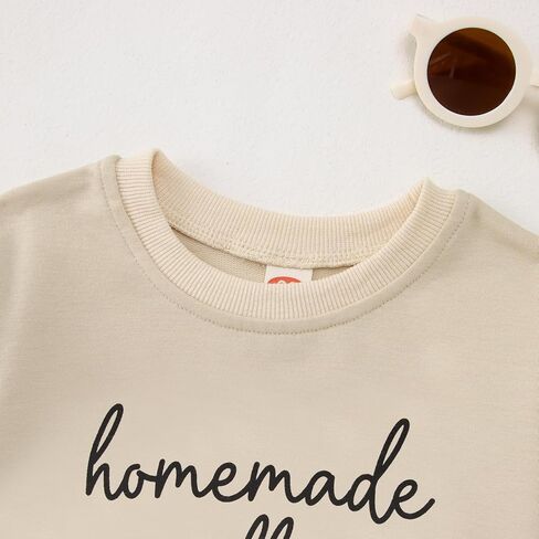 SOFEON Infant Baby Girls Thanksgiving Romper Chunky Thighs And Pumpkin Pies Outfits Bubble Sweatshirt Onesie Fall Clothes in Kuwait