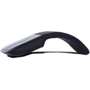 Bluetooth Arc Touch Mouse, Slim Portable Mini Wireless Computer Mouse Without USB Nano Receiver, Folding Optical Mice for Laptop Notebook Tablet - Black