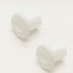 FANRTE 1/2" Wall Hole Cable Feed Through Bushing Cable Grommet for Various Cables(Coax Coaxial Cable/Network Cable/CCTV Cable) with a Diameter Less Than 8 mm Without connectors,2 Pack - White