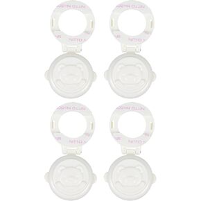 DOITOOL 4pcs Child Proof Safety Locks Washing Machine Button Covers Baby Proofing Safety Locks for Washer Toilet Trash Cans Refrigerator