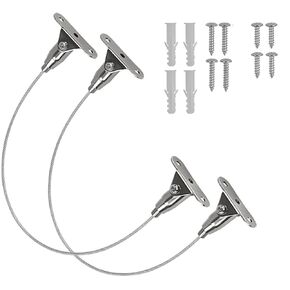 Furniture Anti-Tip Straps - Steel Cables Furniture Anchor Kit for Baby Safety (Mounting Hardware Included) Pack of 2，for Bookshelf, Dresser, Cabinet, Earthquake Protection for Babies and Pets