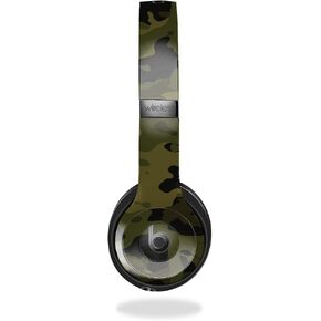 Skin Compatible with Beats Solo 4 - Green Camouflage - Premium 3M Vinyl Protective Wrap Decal Cover - Easy to Apply | Crafted in The USA by MightySkins