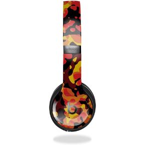 Headphone Skin Compatible with Beats Solo 4 - Warm Modern Camo - Premium 3M Vinyl Protective Wrap Decal Cover - Easy to Apply | Crafted in The USA by MightySkins