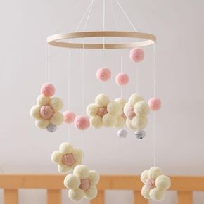 Baby Crib Mobile, Star and Cloud Mobile for Crib, Boho Nursery Decor, Unisex