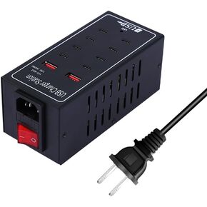 10-Port Charging Station, 10-in-1 Multi Port USB Charger for iphone13/14/15,60W Power Delivery Desktop Accessory with Intelligent Protection for Smartphone Tablet School Shopping Hotel Malls