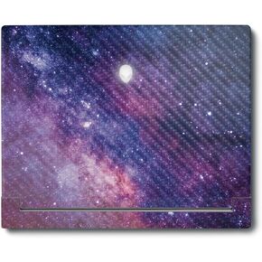MightySkins Carbon Fiber Skin Compatible with Alienware X16 R1 (2023) Full Wrap Kit - Violet Stars | Protective, Durable Textured Carbon Fiber Finish | Easy to Apply & Change Styles | Made in The USA