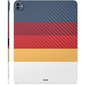Carbon Fiber Skin Compatible with Apple iPad Pro 13 (M4) 2024 - Vintage Lines - Premium 3M Vinyl Protective Wrap Decal Cover - Easy to Apply | Crafted in The USA by MightySkins