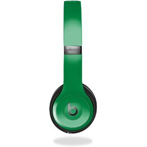 Skin Compatible with Beats Solo 4 - Solid Green - Premium 3M Vinyl Protective Wrap Decal Cover - Easy to Apply | Crafted in The USA by MightySkins