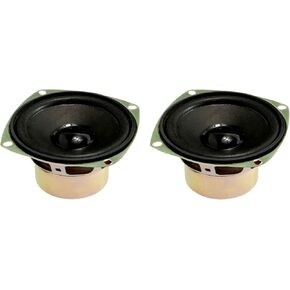uxcell 10W 4 Ohm 3 Inch 78x78x39mm Anti-Magnetic Speaker Tweeter Speakers 2pcs
