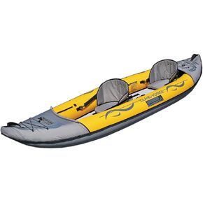 Advanced Elements - Island Voyage 2 Inflatable Kayak - Recreational Convertible Kayak - for 1 or 2 Person - 11 ft - Yellow