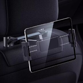 Car Headrest Mount for Tablets and Smartphones Car Backseat Tablet Holder Car Rear-seat Mobile Phone Tablet Holder 360° Rotatable Adjustable Car Essential for Road Trip (Extendable Version)
