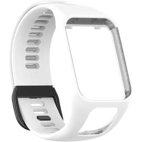 ICRPSTU Compatible with Tomtom Runner 2 3,Spark 3,Golfer 2,Adventurer - Silicone Replacement Strap Bracelet Wristband - GPS Smart Watch Accessories