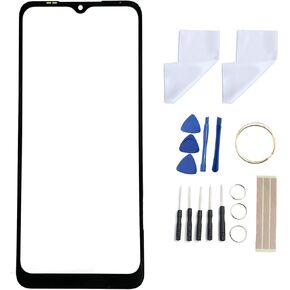 FainWan Front Screen Glass Outer Panel Lens Replacement +OCA Repair Tools Kit Compatible with T-Mo-Bile RE-VV-L V 4G 6.5 inch Black Adhesive