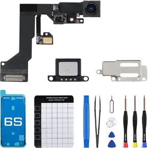 for iPhone 6s Front Camera Replacement 5MP 4.7" Repair Kit, OEM Earpiece Ear Speaker Replacement Module Part with Ambient Light Sensor Proximity Sensor Connector Fix Tools A1633 A1688 A1700