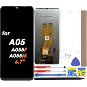 LCD Screen Replacement Touch Digitizer Display Assembly for Samsung Galaxy A05 A055 A055F A055M SM-A055F SM-A055M 6.7"", IFX-A05