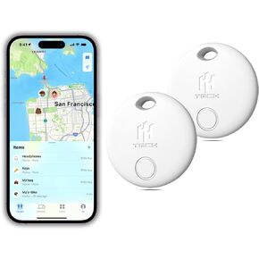 HH-Tech Smart Tag for Apple iOS Devices, Key Tracker, Item Finder, Luggage Tag, Mini Tracker, Easily Track Your Wallet, Bag, Suitcase, and More with The Apple iPhone Find My App