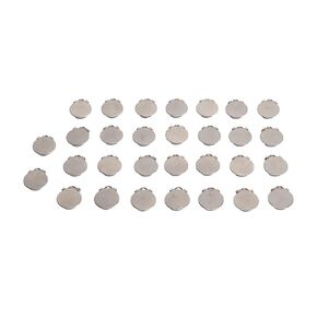 Round Pacifier Clips,30pcs Metal Round Pacifier Clips for Toddler Rust Prevention Electroplated Stainless Steel Suspender Clips for Teething