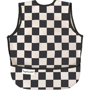 Tiny Twinkle Mess Proof Baby Bib - Waterproof Toddler and Baby Apron Bib - Machine Washable - PFAS and BPA Free