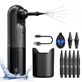 Ear Wax Removal Cleaning Kit - The Water Powered Ear Cleaner with 12 Ear Tips - 4 Modes - Safe & Effective for Ear Wax Buildup - Electric Ear Wax Removal Kit
