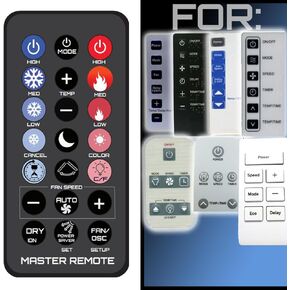 Remotes Remade Replacement AC Remote Control for These Air Conditioner Remote Models