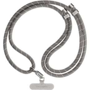 CASETiFY Rope Phone Strap (8mm) with Silver Clasp - Charcoal/Pink/Blue/Brick