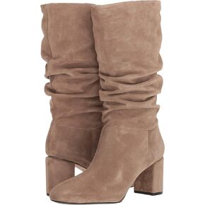 VIA SPIGA Womens V-Naren Leather Ruched Mid-Calf Boots