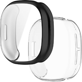 6-Pack Case Cover for Fitbit Ace LTE Case, Soft HD High Sensitivity Screen Protector with TPU All Around Anti-Fall Bumper Accessories for Google Fitbit LTE Kids Watch
