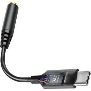 محول مقبس سماعة الرأس USB C إلى 3.5 مم مع [شريحة جهير]، كابل صوت AUX USB من النوع C إلى 3.5 مم أنثى، سلك متوافق مع iPhone 15 16 Pro Max، Samsung S24/S23/S22، iPad Pro، Android (أسود)