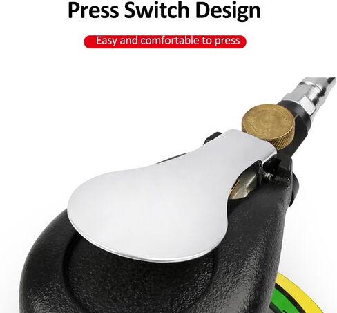 ماكينة صنفرة النخيل المدارية العشوائية بالهواء، ماكينة صنفرة مدارية عشوائية الهواء مقاس 6 بوصات من Weytoll، ماكينة صنفرة النخيل الهوائية شديدة التحمل مع خرطوم وحقيبة، ماكينة صنفرة طحن تلميع للسيارة المعدنية والشمع الخشبي المعدني in Kuwait