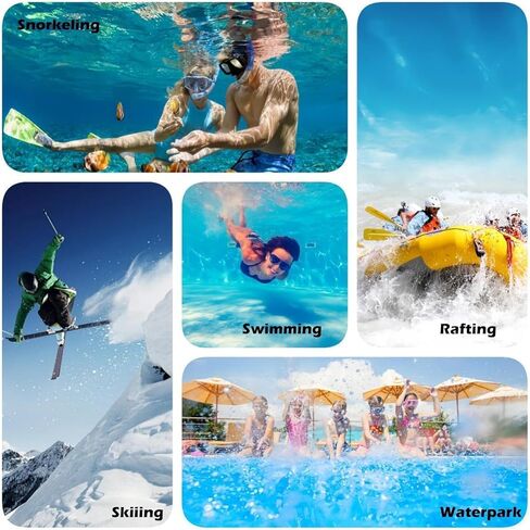 حقيبة هاتف عائمة مقاومة للماء، حقيبة جافة للهاتف الخلوي، ملحقات أساسية للسفر على الشاطئ والقارب والقوارب والكاياك متوافقة مع iPhone 15 14 13 Pro Max حتى 7 بوصات، عبوة واحدة - أسود/أصفر عالي الوضوح in Kuwait