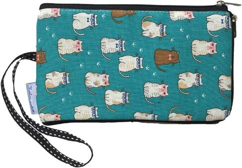 Tainada Women Phone Wristlet Clutch Dual Zippered Wallet Purse Pouch Bag for iPhone 15 Pro Max, 15 Plus, Samsung S23+ in Kuwait