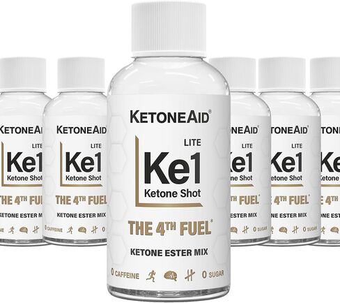 KetoneAid Ketone Ester Drink Shot | Ready to Drink with 5 G Ketone (Mono) Ester Per Bottle | No Sugar, No Caffeine | 2 Serving Per Bottle (1 Count) in Saudi Arabia