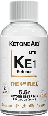 KetoneAid Ketone Ester Drink Shot | Ready to Drink with 5 G Ketone (Mono) Ester Per Bottle | No Sugar, No Caffeine | 2 Serving Per Bottle (1 Count) in Saudi Arabia