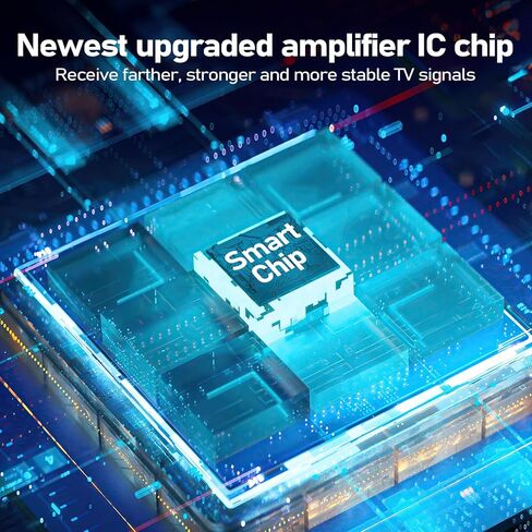 أفضل هوائي تلفزيون لعام 2024 للتلفزيون الذكي، هوائي التلفزيون الرقمي داخلي، مضخم داخلي خارجي للقنوات المحلية يدعم 4K 8K HDTV 1080p in Kuwait