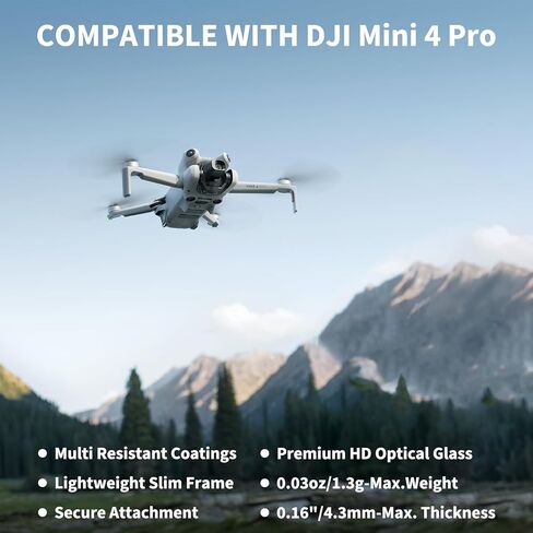 ND & CPL Lens Filter Set for DJI Mini 4 Pro (Aluminum Frame),8 Pack ND8 ND16 ND32 ND64 ND128 ND256 UV CPL,Multi-Coated HD Optical Glass Polarizer,DJI Mini 4 Pro Drone Lens Accessories in Saudi Arabia