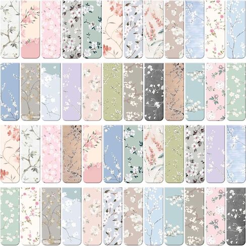 24 Pieces Magnetic Bookmarks for Women Floral Book Markers for Women Flower Planner Magnetic Bookmark Assorted Book Magnets Page Markers Clip Magnetic Bookmarks for Books Students Reading in Saudi Arabia