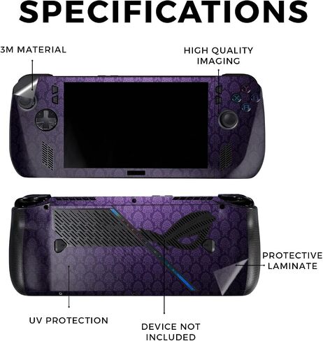 Skin Compatible with Asus ROG Ally X - Antique Purple - Premium 3M Vinyl Protective Wrap Decal Cover - Easy to Apply | Crafted in The USA by MightySkins in Kuwait