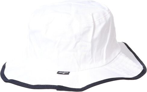 Zephyr Men's Bucket Hat Pontoon Trim, White, Large in Saudi Arabia