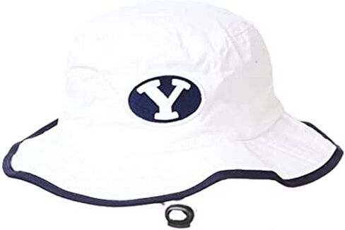 Zephyr Men's Bucket Hat Pontoon Trim, White, Large in Saudi Arabia