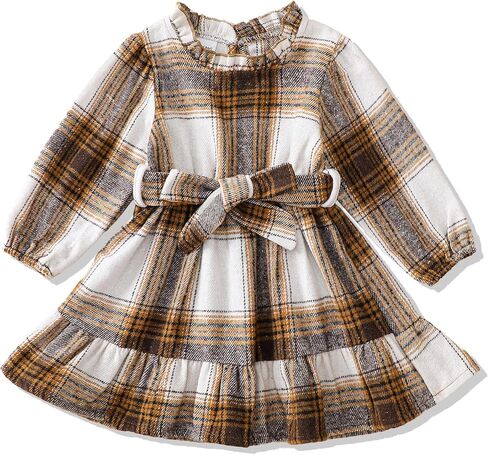 فستان SUNNY PIGGY للأطفال الصغار فستان بأكمام طويلة للشتاء والخريف للفتيات in Kuwait