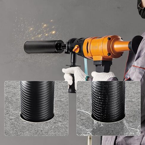 VEVOR Core Drill Bit, 2.5" Wet/Dry Diamond Core Drill Bits for Brick and Block, Concrete Core Drill Bit with Pilot Bit Adapter and Saw Blade, 9.5" Drilling Depth, 5/8"-11 Inner Thread, Laser Welding in Saudi Arabia