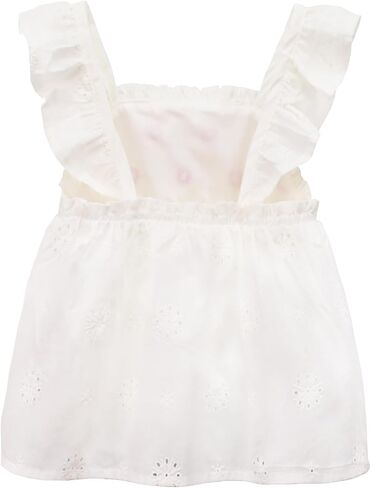 Toddler Girls Shirts Ruffle Short Sleeve Baby T Shirt Cotton Blouse Cute White Tank Top Tees Summer Clothes 2-5T in Saudi Arabia