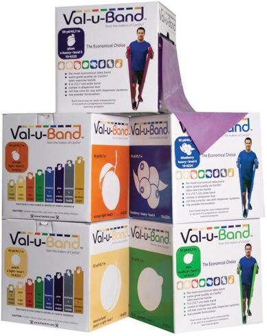 حزام تمارين Val-U-Band خالٍ من اللاتكس، ليموني in Kuwait